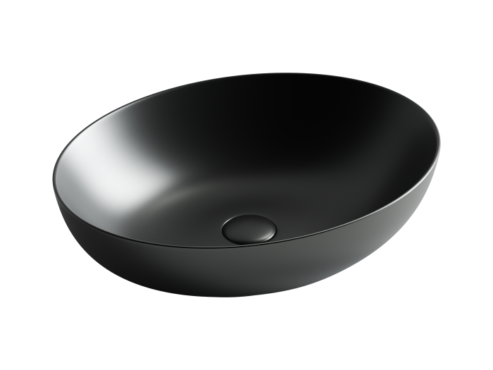 Ceramicanova раковина накладная element, cn6017mb цвет: чёрный