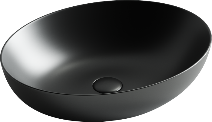 Ceramicanova раковина накладная element, cn6017mb цвет: чёрный