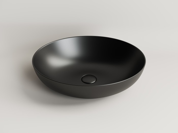 Ceramicanova раковина накладная element, cn6017mb цвет: чёрный