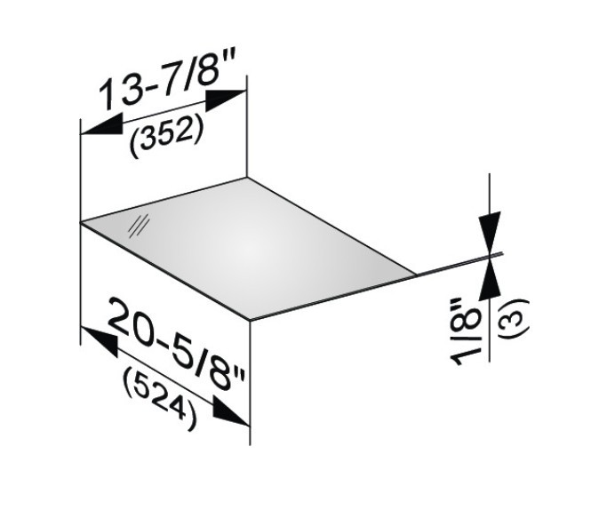 Keuco декоративная верхняя крышка из кристаллина для боковой тумбы, edition 11, арт. 31320 289000