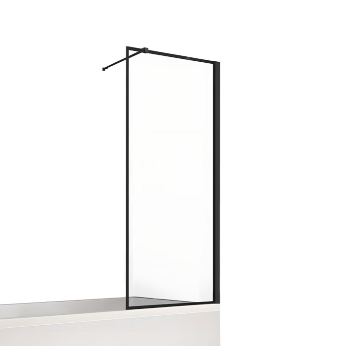 Шторка для ванны 80x140, New trendy New soleo black, черный арт. P-0095-WP