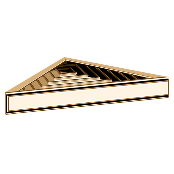 Gessi Полочка-решетка угловая для ванны или душа, Eleganza, 46461#080 цвет: золото