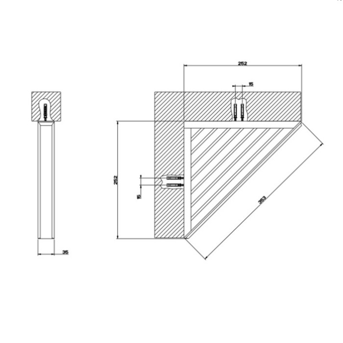Gessi Полочка-решетка угловая для ванны или душа, Eleganza, 46461#080 цвет: золото