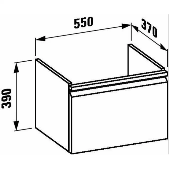 LAUFEN тумба с раковиной, PRO S - 8303.1.095.475.1+8.1895.8