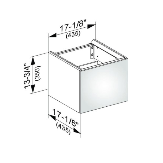 Keuco тумба подвесная под раковину с одной дверцей, edition 11, табачный дуб арт. 31198 850001