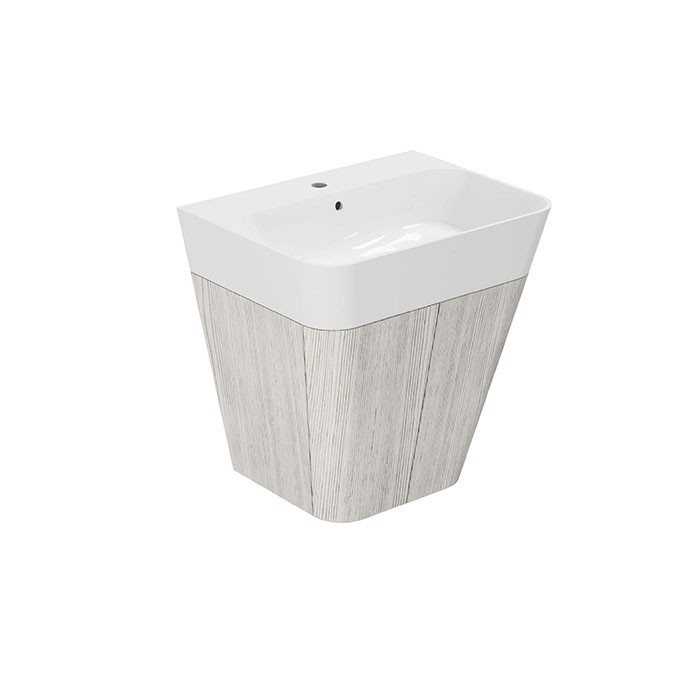 Azzurra тумба подвесная 59х47х65см, с 1 ящиком, с раковиной, Azzurra, MBB 65 S B BULP06550T0MBI*1 SIF/MB цвет: olmo bianco
