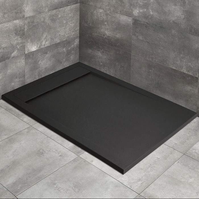 Radaway душевой поддон из искусственного камня 120x90 черный, Teos - HTF12090-54