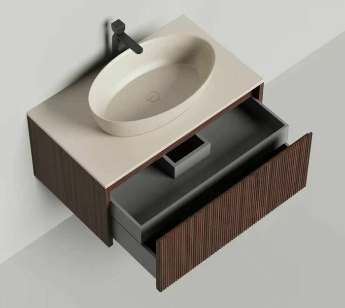 Salini подвесная тумба 800, domino, 27d208f цвет: коричневый