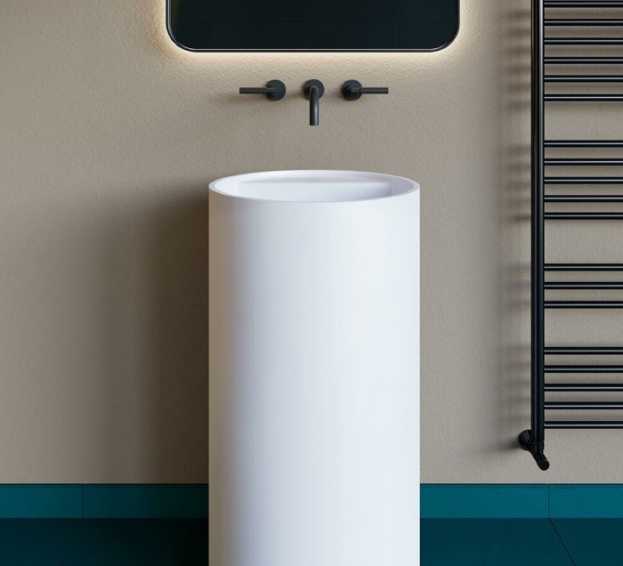 Salini раковина напольная 45x45, armonia, 130124mrh цвет: матовый белый