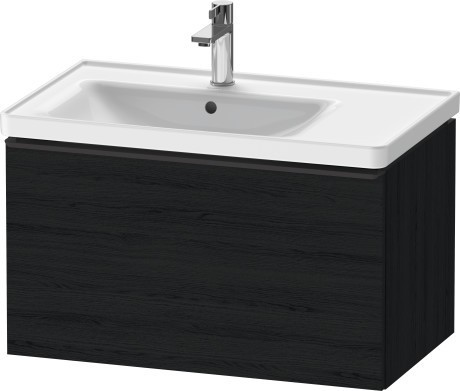 Duravit тумба подвесная под раковину 784 мм х 452 мм, d-neo, de425501616 цвет: чёрный дуб