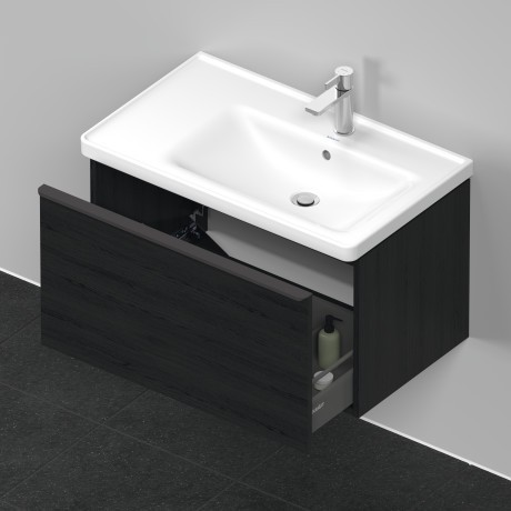 Duravit тумба подвесная под раковину 784 мм х 452 мм, d-neo, de425501616 цвет: чёрный дуб