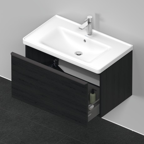 Duravit тумба подвесная под раковину 784 мм х 452 мм, d-neo, de425501616 цвет: чёрный дуб