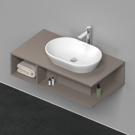 Duravit тумба подвесная под раковину справа 1000 мм х 550 мм, d-neo, de495904343 цвет: базальт матовый