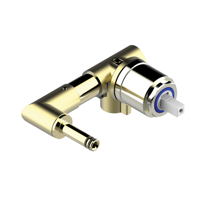 Bossini внешняя часть однорычажного смесителя для раковины без донного клапана, teo, золото арт. z00730.021