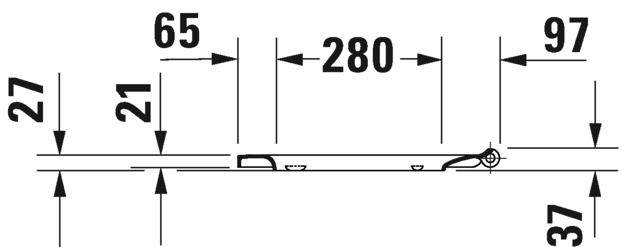 Duravit сиденье для унитаза с крышкой без автоматического опускания, durastyle, 0020710000 цвет: белый