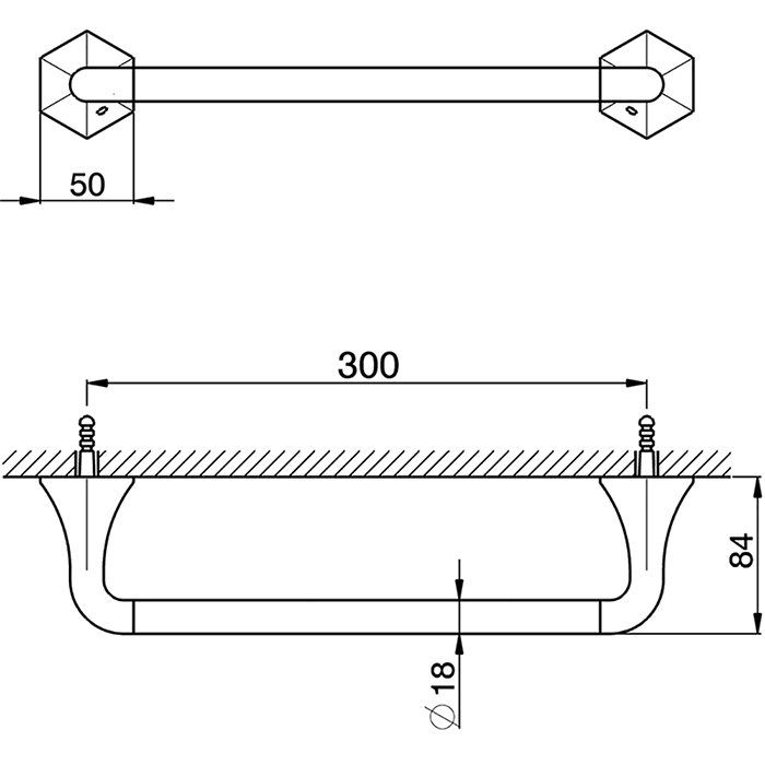 Cisal полотенцедержатель 30 cм, подвесной ce09010024 cherie, цвет: золото