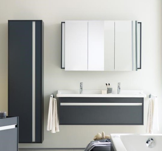 Duravit шкаф высокий левый, с полками, ketho, kt1265l2222 цвет: белый глянцевый