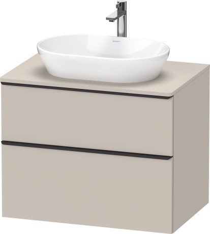 Duravit тумба подвесная под раковину 800 мм х 550 мм, d-neo, de496709191 цвет: серо-коричневый матовый