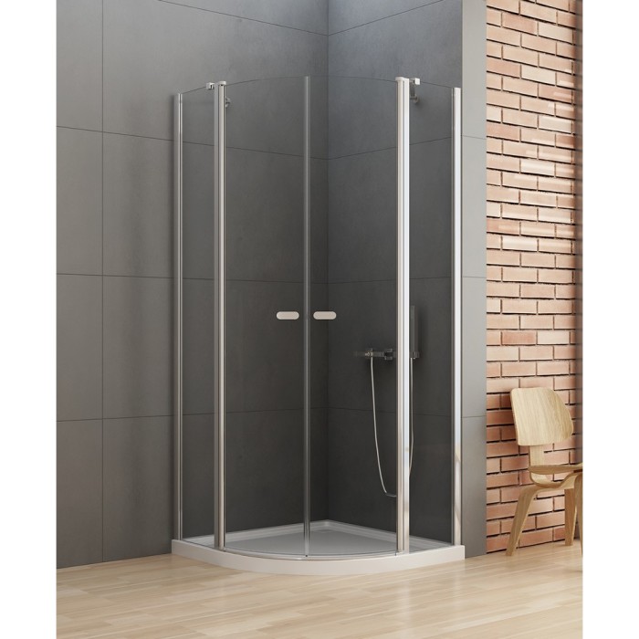 Душевое ограждение 90x90x195, New trendy New soleo chrome, хром арт. K-0419