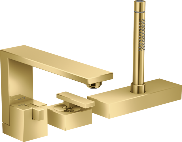 AXOR смеситель на край ванны, Edge, золото арт. 46430990