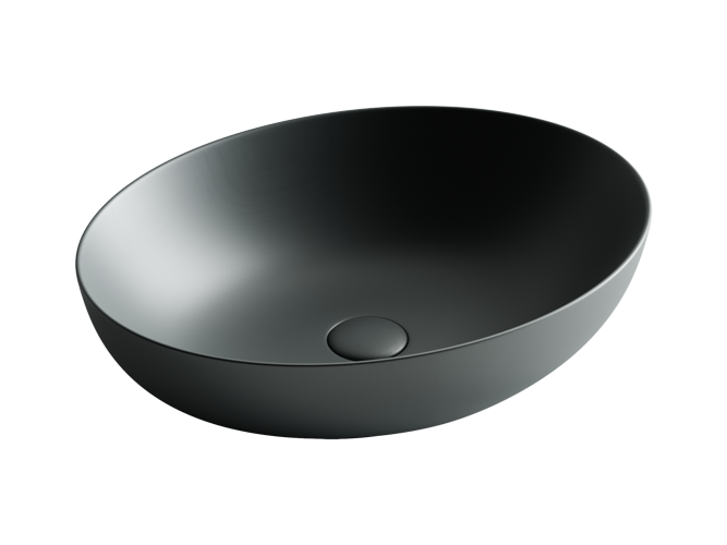 Ceramicanova раковина накладная element, cn6017mdh цвет: серый