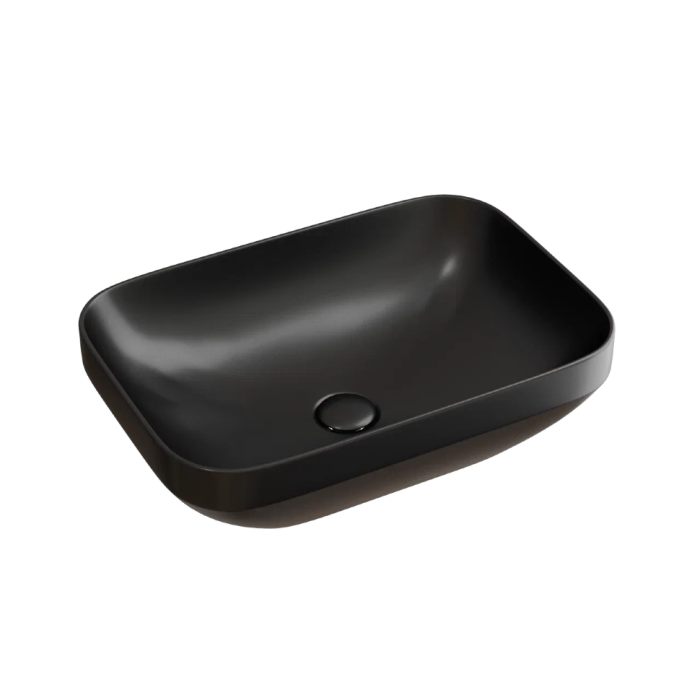 Ceramicanova раковина накладная element, cn6055mb цвет: чёрный