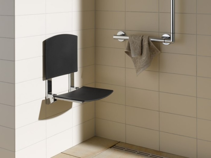 Keuco поручень угловой 90° 465/765 мм, plan care, алюминий анодированный, хром арт. 34906 170306