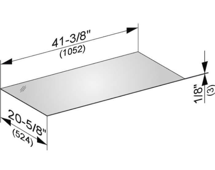 Keuco декоративная верхняя крышка из кристаллина для боковой тумбы, edition 11, арт. 31324 279000