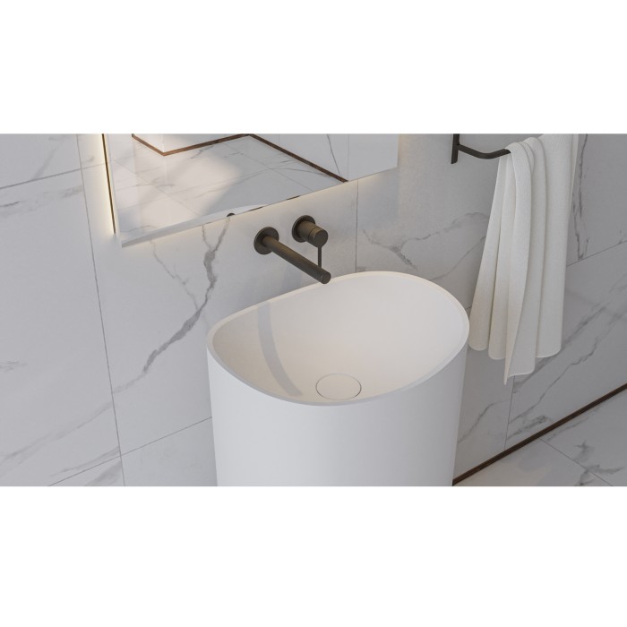 Раковина, напольная 50x40, Whitecross Stella, белый мат арт. 0707.050040.200