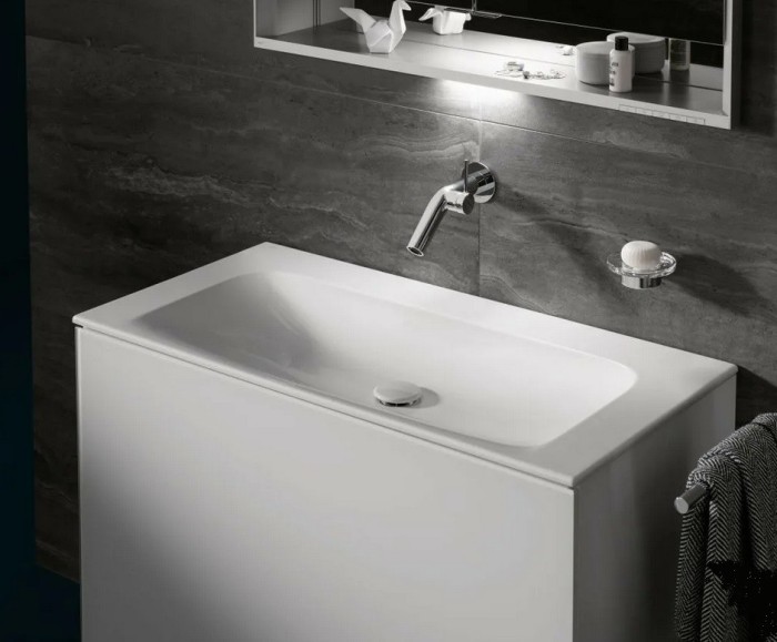 Keuco тумба под раковину 490 мм х 1200 мм х 605 мм, с 1 фронтальным ящиком и 1 внутренним, plan, белый арт. 32982 300000