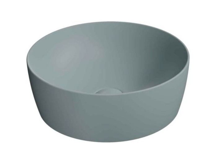 GSI Раковина накладная 40х40х14 см, ghiaccio matte, санфаянс, Color-elements - 903915