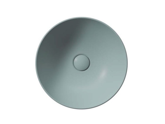 GSI Раковина накладная 40х40х14 см, ghiaccio matte, санфаянс, Color-elements - 903915