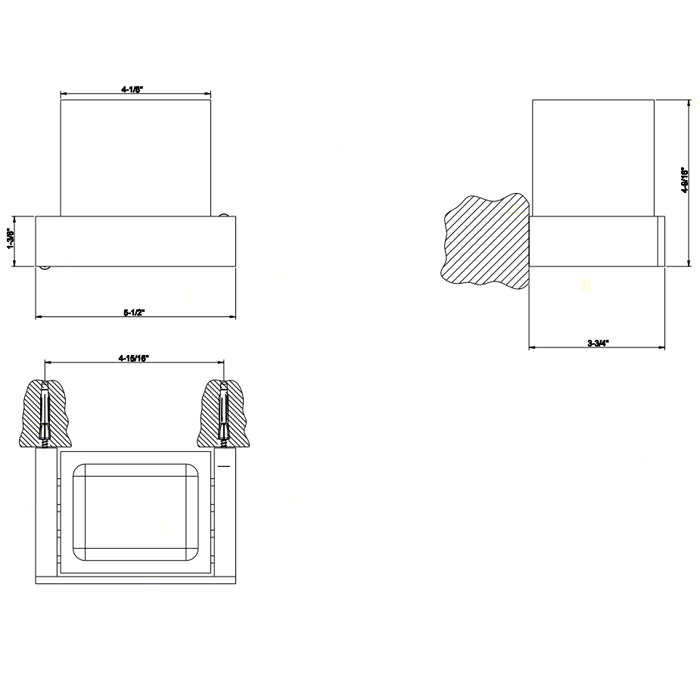 Gessi Стакан для зубных щеток подвесной, Rettangolo, 20808#031 цвет: хром/черный