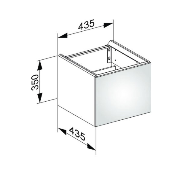 Keuco тумба подвесная под раковину с одной дверцей, edition 11, дуб светлый арт. 31198 890002