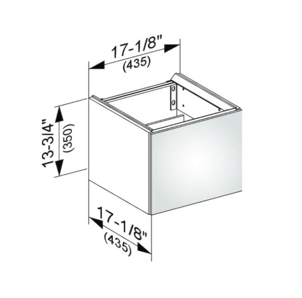 Keuco тумба подвесная под раковину с одной дверцей, edition 11, дуб светлый арт. 31198 890002