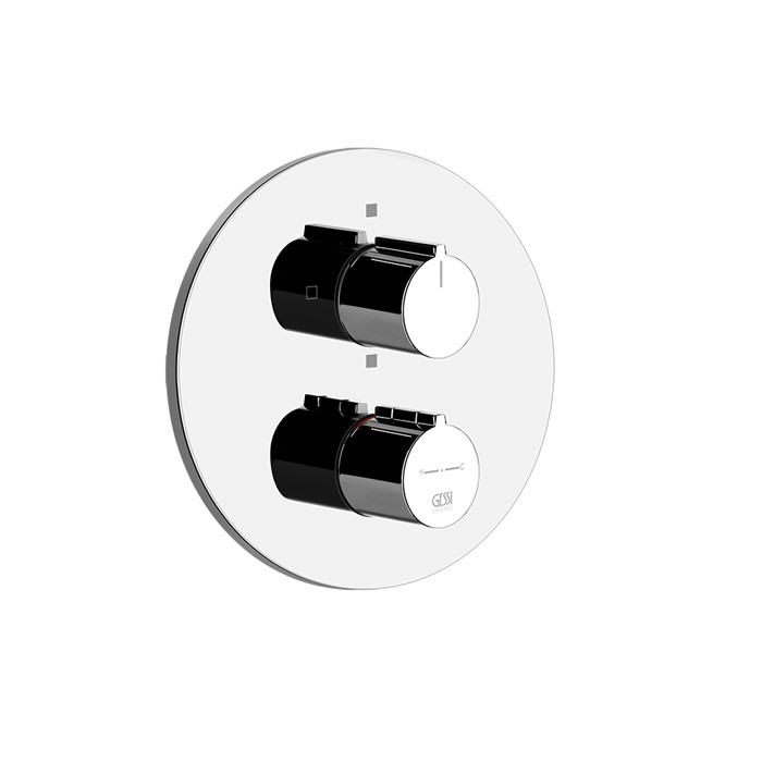 Gessi Смеситель для душа, встраиваемый, термостатический, 3 позиции, Emporio Via tortona, 38778#031 цвет: хром