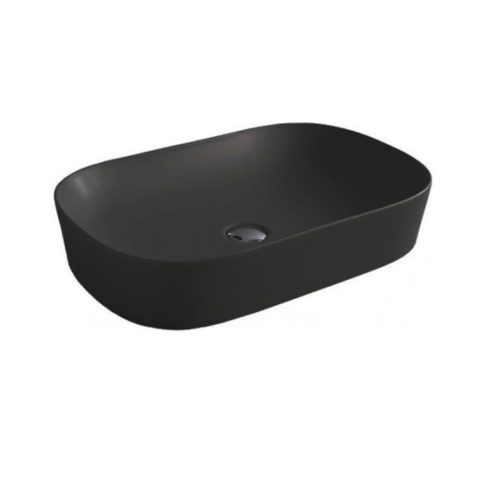ArtCeram раковина (накладная), ghl002 17 00 ghost цвет: черный матовый