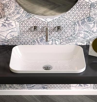 ArtCeram раковина (врезная), gil005 01 00 gio evolution цвет: белый глянцевый