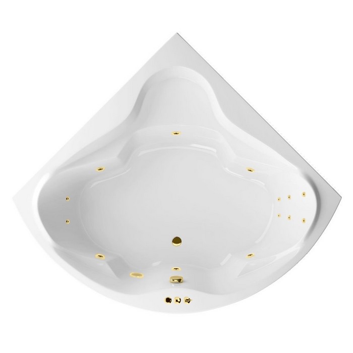 Встраиваемая ванна 150x150 smart, Excellent Konsul, золото арт. WAEX.KON15.SMART.GL