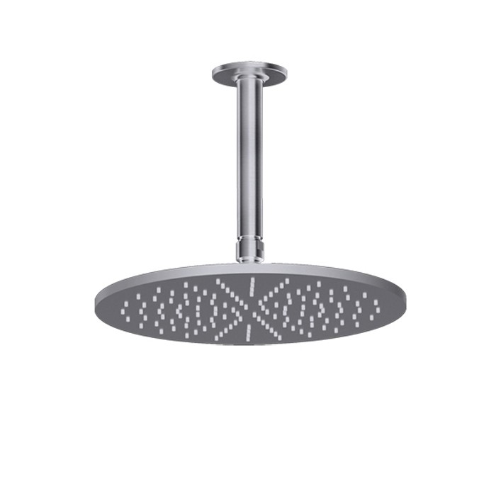 Gessi Душевая головка настенная, шарнирная на 1/2”, d200мм, Inciso, 58189#149 цвет: finox