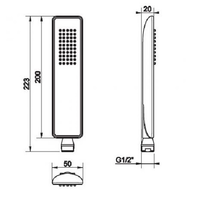 Gessi Душевая лейка с защитой от известкового налета, iSpa, 41154#031 цвет: хром