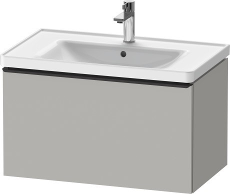 Duravit тумба подвесная под раковину 784 мм х 452 мм, d-neo, de425500707 цвет: бетонно-серый матовый