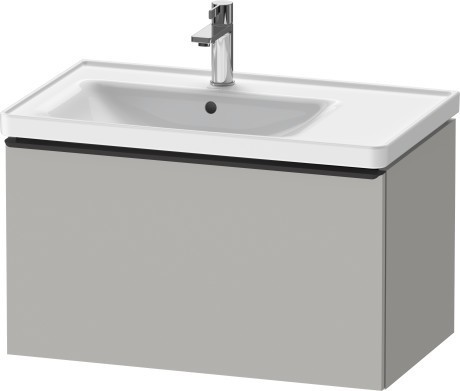 Duravit тумба подвесная под раковину 784 мм х 452 мм, d-neo, de425500707 цвет: бетонно-серый матовый