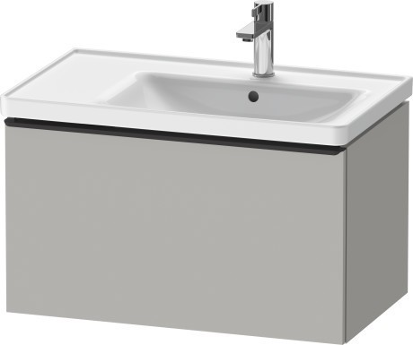 Duravit тумба подвесная под раковину 784 мм х 452 мм, d-neo, de425500707 цвет: бетонно-серый матовый