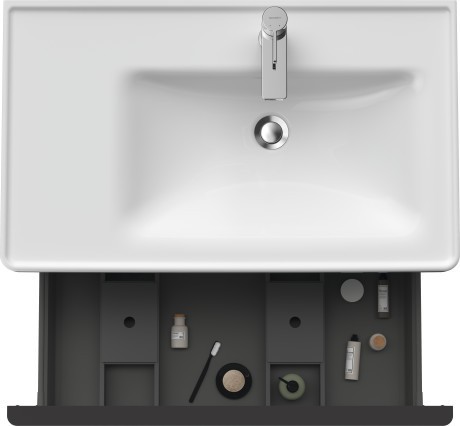 Duravit тумба подвесная под раковину 784 мм х 452 мм, d-neo, de425500707 цвет: бетонно-серый матовый