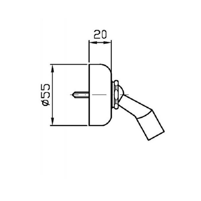 Zucchetti держатель для ручного душа, delfi, хром арт. z9395p