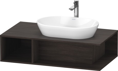 Duravit тумба подвесная под раковину справа 1000 мм х 550 мм, d-neo, de495905353 цвет: каштан темный