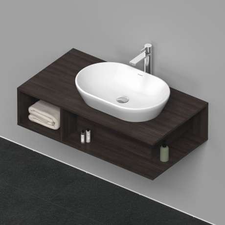 Duravit тумба подвесная под раковину справа 1000 мм х 550 мм, d-neo, de495905353 цвет: каштан темный