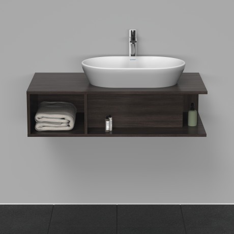 Duravit тумба подвесная под раковину справа 1000 мм х 550 мм, d-neo, de495905353 цвет: каштан темный