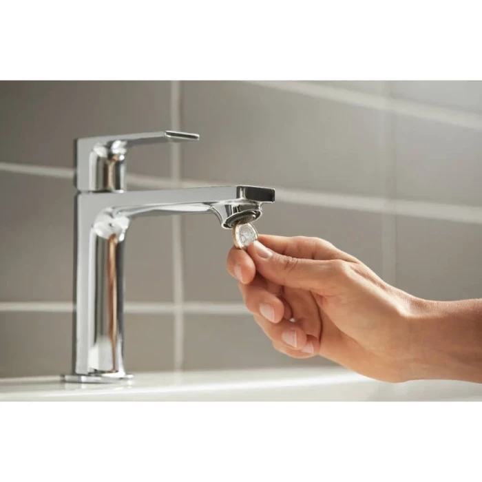 Hansgrohe смеситель для раковины без донного клапана coolstart, Rebris E, хром арт. 72560000